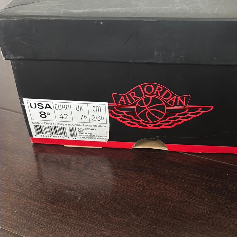 Jordan Athletic Shoes - Blue and Red